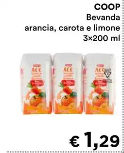 Coop COOP Bevanda arancia, carota e limone offerta