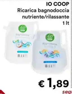 Coop IO COOP Ricarica bagnodoccia nutriente/rilassante offerta