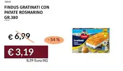 Prezzemolo e Vitale Findus gratinati con patate rosmarino offerta