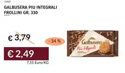 Prezzemolo e Vitale Galbusera piu integrali frollini offerta