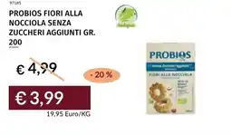Prezzemolo e Vitale Probios fiori alla nocciola senza zuccheri aggiunti offerta