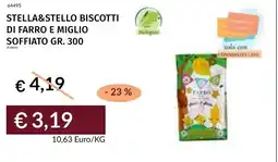Prezzemolo e Vitale Stella&stello biscotti di farro e miglio soffiato offerta