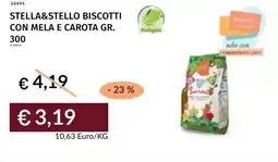 Prezzemolo e Vitale Stella&stello biscotti con mela e carota offerta