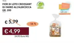 Prezzemolo e Vitale Fior di loto croissant di farro all'albicocca offerta