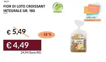 Prezzemolo e Vitale Fior di loto croissant integrale offerta