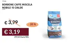 Prezzemolo e Vitale Borbone caffe miscela nobile 15 cialde offerta