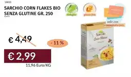 Prezzemolo e Vitale Sarchio corn flakes bio senza glutine offerta