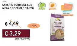 Prezzemolo e Vitale Sarchio porridge con mela e nocciole offerta
