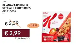 Prezzemolo e Vitale Kellogg's barrette special k frutti rossi offerta