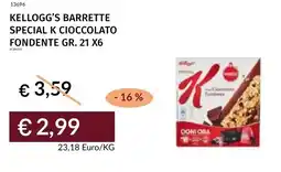 Prezzemolo e Vitale Kellogg's barrette special k cioccolato fondente offerta