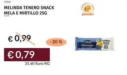 Prezzemolo e Vitale Melinda tenero snack mela e mirtillo offerta