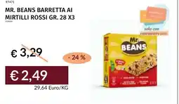 Prezzemolo e Vitale Mr. beans barretta ai mirtilli rossi offerta