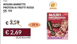 Prezzemolo e Vitale Misura barrette protein ai frutti rossi offerta