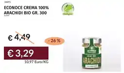 Prezzemolo e Vitale Econoce crema 100% arachidi bio offerta
