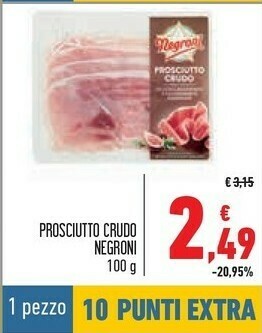 Conad Prosciutto crudo offerta