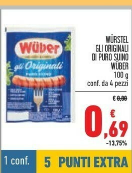 Conad Wurstel offerta