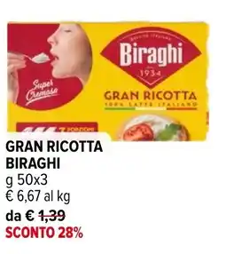 Iperal Gran ricotta BIRAGHI offerta
