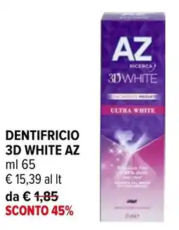 Iperal Dentifricio 3d white AZ offerta