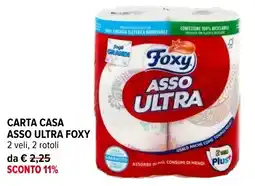 Iperal Carta casa asso ultra FOXY offerta