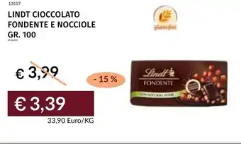 Prezzemolo e Vitale Lindt cioccolato fondente e nocciole offerta