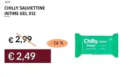 Prezzemolo e Vitale Chilly salviettine intime gel x12 offerta