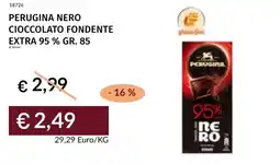 Prezzemolo e Vitale Perugina nero cioccolato fondente extra 95 % offerta