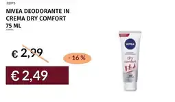 Prezzemolo e Vitale Nivea deodorante in crema dry comfort offerta