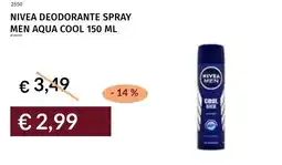 Prezzemolo e Vitale Nivea deodorante spray men aqua cool offerta