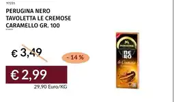 Prezzemolo e Vitale Perugina nero tavoletta le cremose caramello offerta