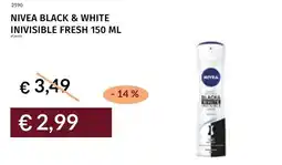 Prezzemolo e Vitale Nivea black & white inivisible fresh offerta