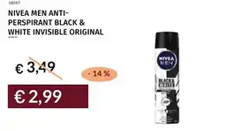 Prezzemolo e Vitale Nivea men antiperspirant black & white invisible original offerta
