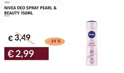 Prezzemolo e Vitale Nivea deo spray pearl & beauty offerta