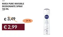 Prezzemolo e Vitale Nivea pure invisible deodorante spray offerta