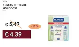 Prezzemolo e Vitale Nuncas kit tende monodose offerta