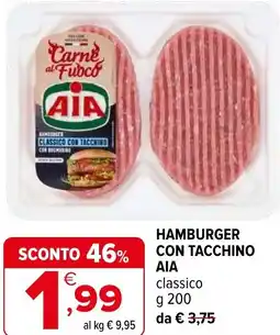 Iperal Hamburger con tacchino AIA classico offerta