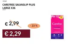 Prezzemolo e Vitale Carefree salvaslip plus large x36 offerta