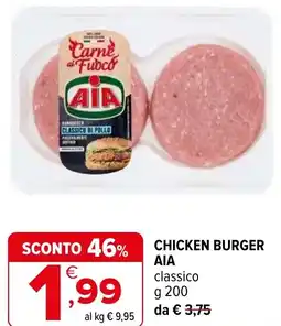 Iperal Chicken burger AIA classico offerta