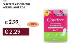 Prezzemolo e Vitale Carefree assorbenti normal aloe x 30 offerta