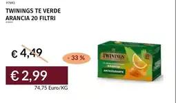Prezzemolo e Vitale Twinings te verde arancia 20 filtri offerta