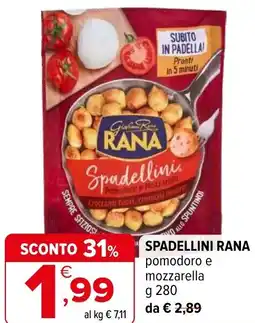 Iperal SPADELLINI RANA pomodoro e mozzarella offerta
