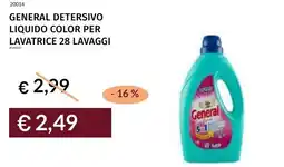 Prezzemolo e Vitale General detersivo liquido color per lavatrice offerta