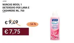 Prezzemolo e Vitale Nuncas wool 1 detersivo per lana e cashmere offerta