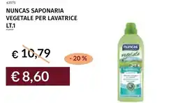 Prezzemolo e Vitale Nuncas saponaria vegetale per lavatrice offerta