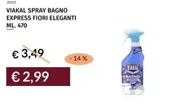 Prezzemolo e Vitale Viakal spray bagno express fiori eleganti offerta