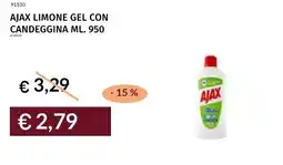 Prezzemolo e Vitale Ajax limone gel con candeggina offerta