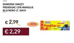 Prezzemolo e Vitale Domopak spazzy prendisac con maniglie blu/nero offerta