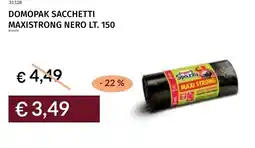 Prezzemolo e Vitale Domopak sacchetti maxistrong nero offerta