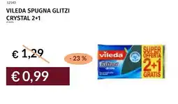 Prezzemolo e Vitale Vileda spugna glitzi crystal 2+1 offerta