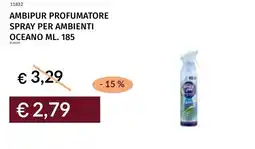 Prezzemolo e Vitale Ambipur profumatore spray per ambienti oceano offerta