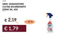 Prezzemolo e Vitale Smac sgrassatore cucina bicarbonato spray offerta